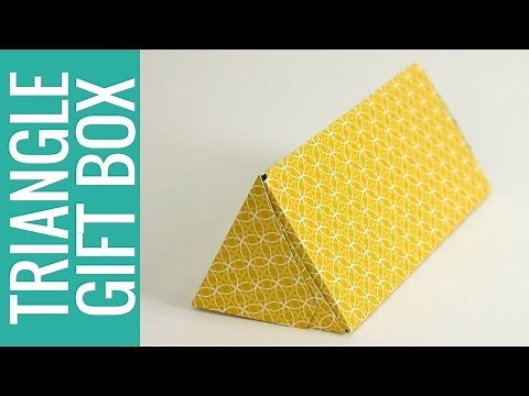 How to Make a Triangle Gift Box: Gift Bag Punch Board