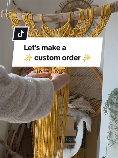 Let's make this stunning mustard yellow wall hanging. 🌾✨️ #macrame #timelapseart #macrametutorial #macramewallhanging