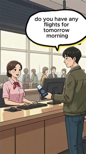 Buying a Flight Ticket Easy Travel English #EnglishConversation #TravelEnglish #Shorts