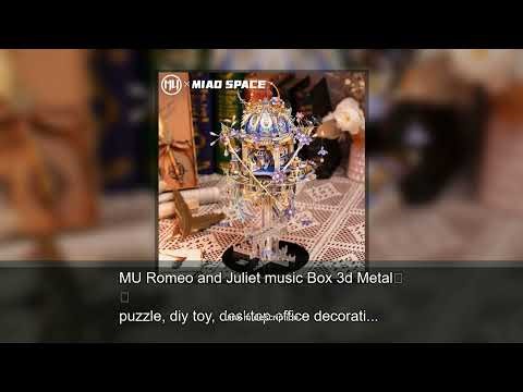 MU Romeo and Juliet music Box 3d Metal puzzle, diy toy, desktop office decoration, stress-relie