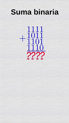 Suma binaria. #matematica #matematicas #aprendeentiktok #edutok #universidad