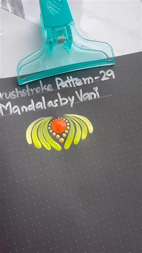 Brushstroke Dot Mandala|Beginners Step‑by‑Step Tutorial #dotmandala #shortsfeed#shorts#trending#art