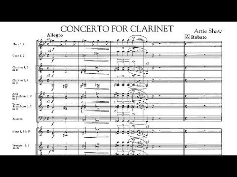 [Full Score] Artie Shaw - Clarinet Concerto (1940)