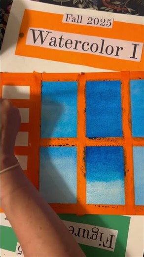 🎨 Watercolor I | Practice Washes | Create Tonal Chart #watercolor #studentmommy #watercolorbeginner