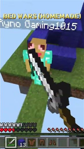 BED WARS (HOMEMADE) #minecraft #bedwars #shorts