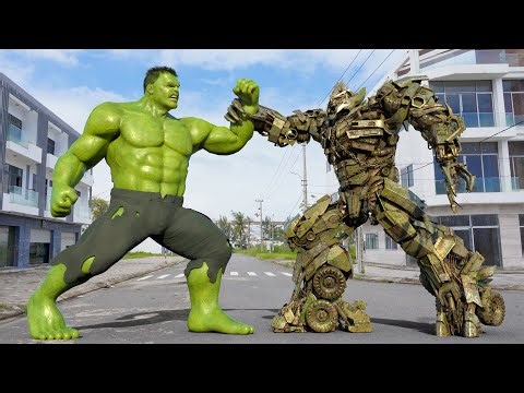 The Avengers - Hulk vs Megatron Fight Scene (New Official 2025) | Dark of The Moon [4K]