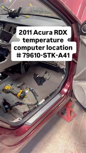 2011 Acura RDX temperature computer AC heater control module part number 79610-STK-A41 location