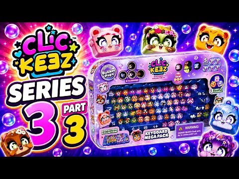 Clickeez Part 3 - Unboxing a 12 pack - Clickeez Bubble Pops