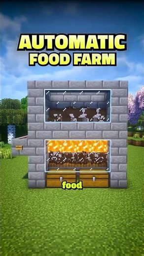 Easy Starter Food Farm For Minecraft Java #minecraft #minecraftshorts