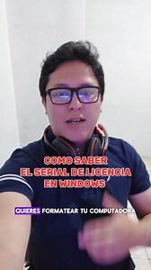 508K views · 4.7K reactions | Cómo saber la Clave de Licencia de Windows #pc #pcgamer #pcgaming #laptop #windows #Microsoft #tecnologia #informatica #software #Licencia #formatear #trucos #tips #tutorial #tecnomaniacos | Aldo Del Valle - Tecnomaniacos | Facebook