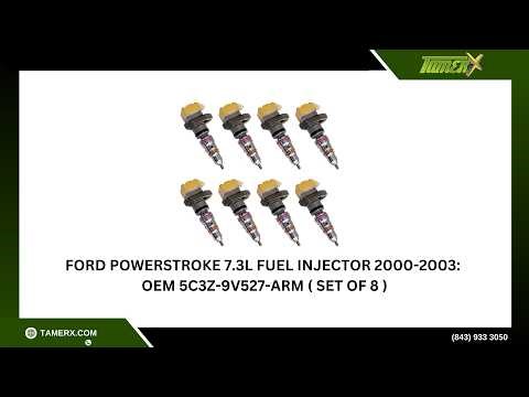 FORD POWERSTROKE 7.3L FUEL INJECTOR 2000-2003: OEM 5C3Z-9V527-ARM ( SET OF 8 )