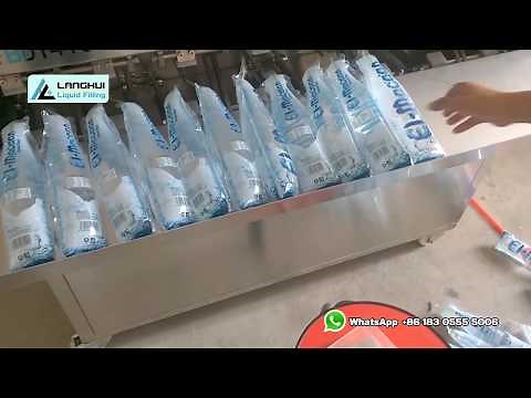 sachet drinking water filling and sealing machine for 500ml bottle shape