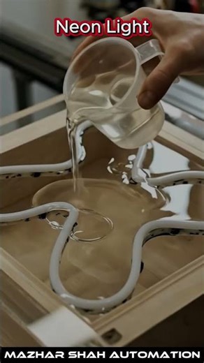 Mini Neon Glow Resin Table