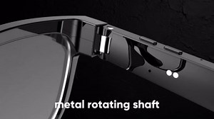 6 in 1 AI Smart Glasses with Camera,8MP HD Video Recording Glasses, AI Voice Assistant, Real-Time Translation, Anti-Blue Smart Sunglasses with Bluetooth Call, Music, for Travel, Work & Vlogging (M02S)
