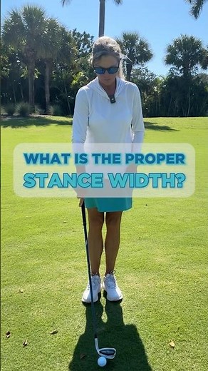 What is the proper stance width for your golf swing? #golf