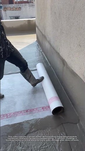 "DIY Balcony Waterproofing with Polypropylene - Step-by-Step Guide for Homeowners!"