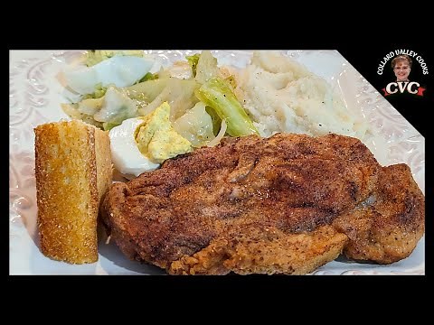 Old Fashioned - Southern Pork Chops - Stewed Cabbage - Be a Better Southern Cook!