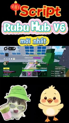 Script rubu hub v6 Update mới nhất #bloxfruits #fullscript #roblox #scripting #xh