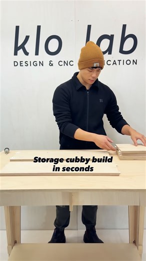 Klo Lab Design & CNC Fab on Instagram: "Our storage cubby add-on is so satisfying to put together with our preinstalled hardware. All you need is a screwdriver 🪛 It locks in solid, hooks from top to bottom, and drops anywhere on the rolling pegboard for instant storage. #pegboard #pegboards #pegboarddecor #display #retaildisplay #tradeshowdisplay #plywoodfurniture #flatpackfurniture #knockdown #displaydesign"