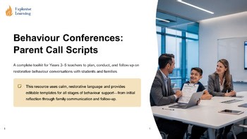 Behaviour Conferences Parent Call Scripts Complete : Lesson Pack : Activity Pack