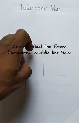 How to draw easy Telangana Outline Map #telanganamap #sscexam2023 #telanganaboardexams