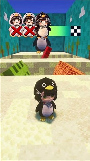 GuGuGaGa Penguin Vs Noob Pro Challenge Part 2 #minecraft