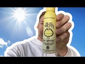 Before And After Results of Sun Bum Hair Lightener
