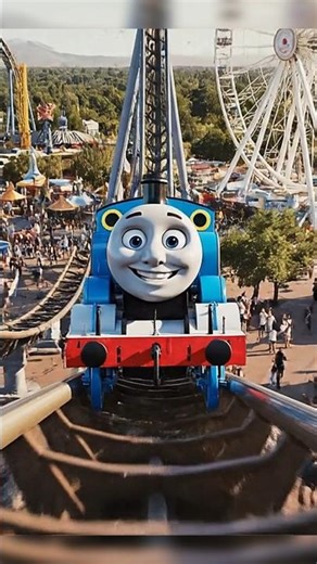 Thomas Train's Epic Roller Dive into Splashy Doom!~Thomas Kereta Terjun Gila Roller Coaster ke Kolam