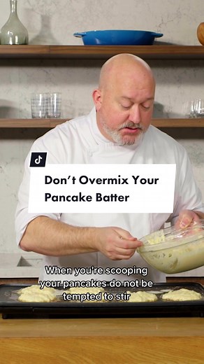 Perfect Pancake Batter Mixing Technique by Chef Frank