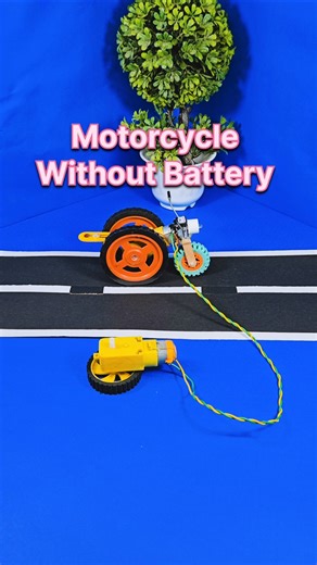 Motorcycle Without Battery ❤️ DC Motor Project Ideas 💡 DIY #dcmotor #shorts #ytshorts