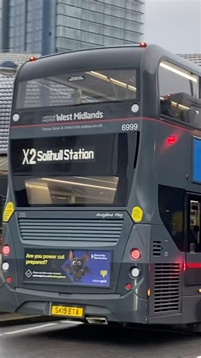 *Favourite* NXWM 6999 SK19 ETA Alexander Dennis Enviro 400 MMC X2 to Solihull Station #busesinaction