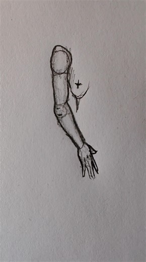 Easy Female Arm Sketch | Quick Drawing Tutorial #foryou #drawing #art #shorts #howtodraw #tutorial