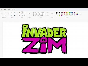 How to draw the Invader Zim logo using MS Paint | How to draw on your computer