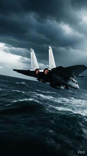 F-15 Skimming the Stormy Sea: Extreme Low-Level Flight