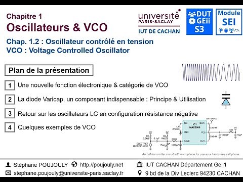 Oscillateur contrôlé en tension / VCO - Diode Varicap