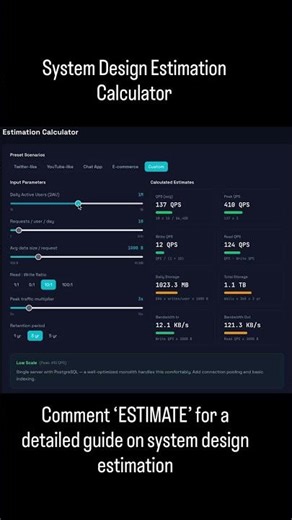 How to Think About System Design (Users, Scale & Estimation)