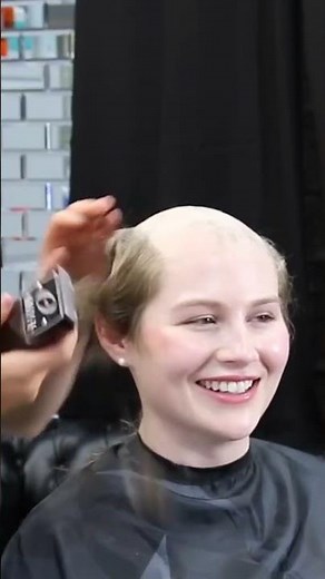 Amelia LV pt 2 Girl Shaves Head For Cosplay - YT Original #shorts