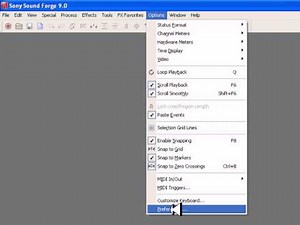Desabilitando Arquivo sfk Sound Forge