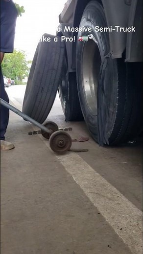 Changing a Massive Semi-Truck Tire Like a Pro! 🚛🔧