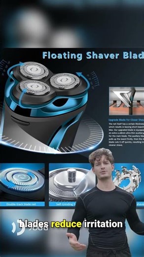 Snapbuy Electric Razor for Men, Snapbuy Electric Razor Pro of Father, 4D Floating Head Rotary Shaver