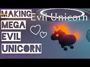 I made a MEGA NEON EVIL UNICORN in ADOPT ME Roblox! PLUS GIVEAWAY ANNOUNCEMENT!!