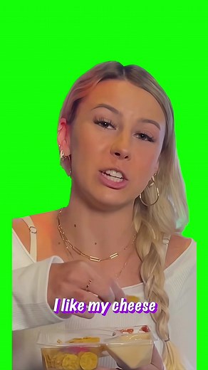 Hawk Tuah Girl Cheese Drippy Meme Template Green Screen