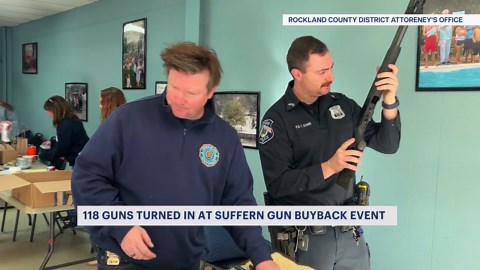 More than 100 guns collected in Rockland County buyback