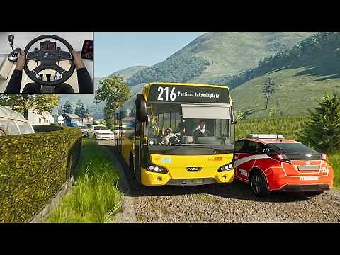 The Bus - Scenic Drive Through Austria’s Stunning Mountains | Realistic Steering Wheel Gameplay