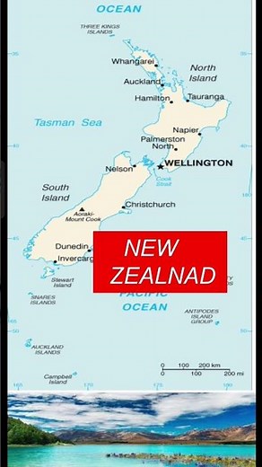 new Zealand map and city with famous | world map of countries|# countries map|# famous countries