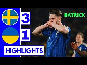 Sweden vs Ukraine 3-1 Highlights Goals & Victor Gewakers hatrick | World Cup qualifiers