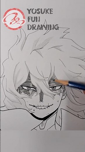 How to draw🤚Tomura Shigaraki 🤚 My Hero Academia #shorts #anime #drawing #mha #myheroacademia