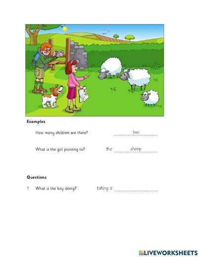 Starters, Reading and Writing Part 5 worksheet