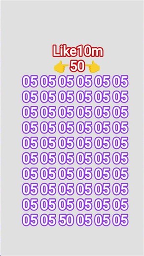 Find this number 50 #subscribe #viral #odd #shorts