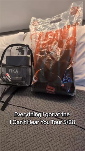 I Can't Hear You Tour Merchandise Haul